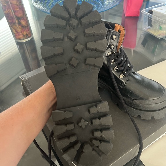 Brand new David Tyler black combat boots - Picture 3 of 5